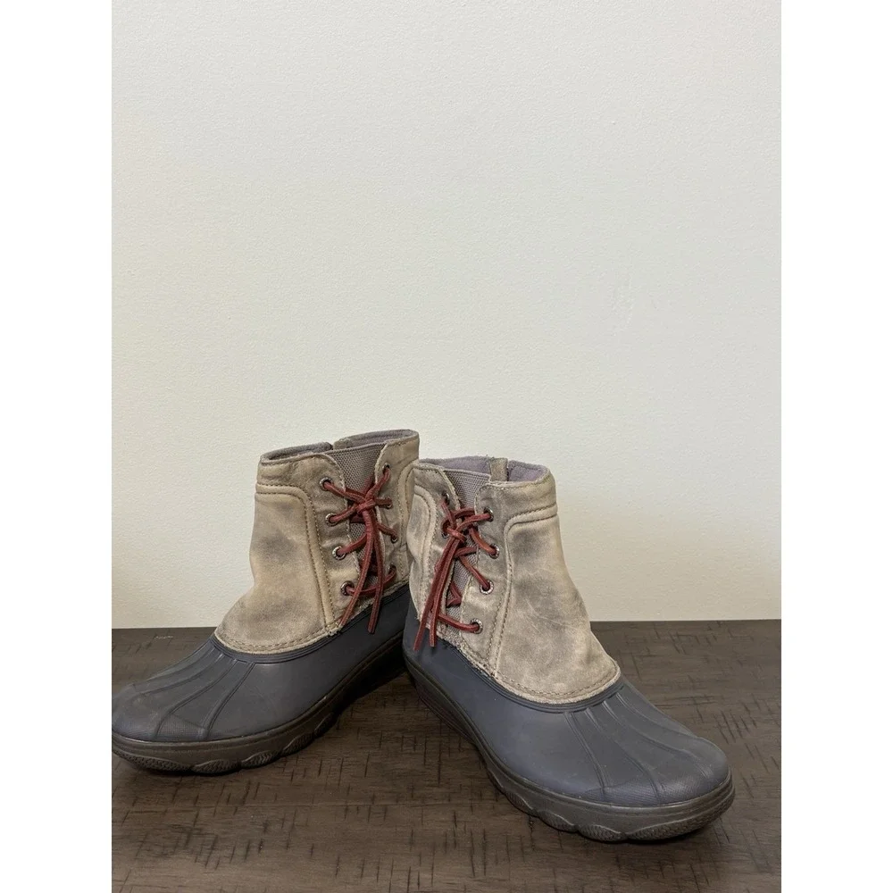 Sperry Top Sider Saltwater Wedge Tide Duck Boots Women's Size 7 Gorpcore